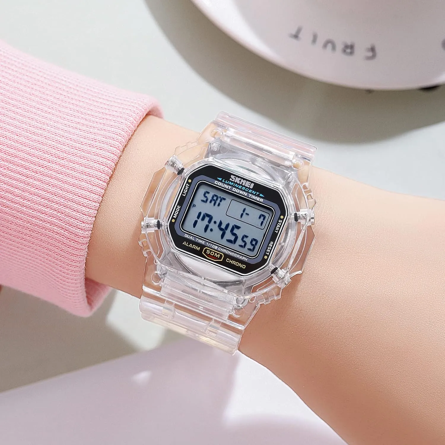 Electronic LED Backlight Sports Watch Unisex modicum dispose comprehensible Outdoor Sport Watch FANMIS Mens Fashion Military Multifunction Digital Watches 50M Water Resistant 
