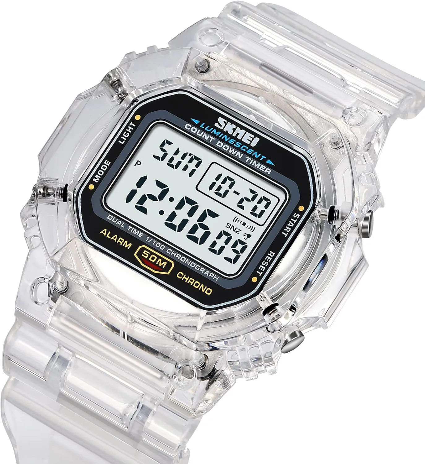 Electronic LED Backlight Sports Watch Unisex modicum dispose comprehensible Outdoor Sport Watch FANMIS Mens Fashion Military Multifunction Digital Watches 50M Water Resistant 