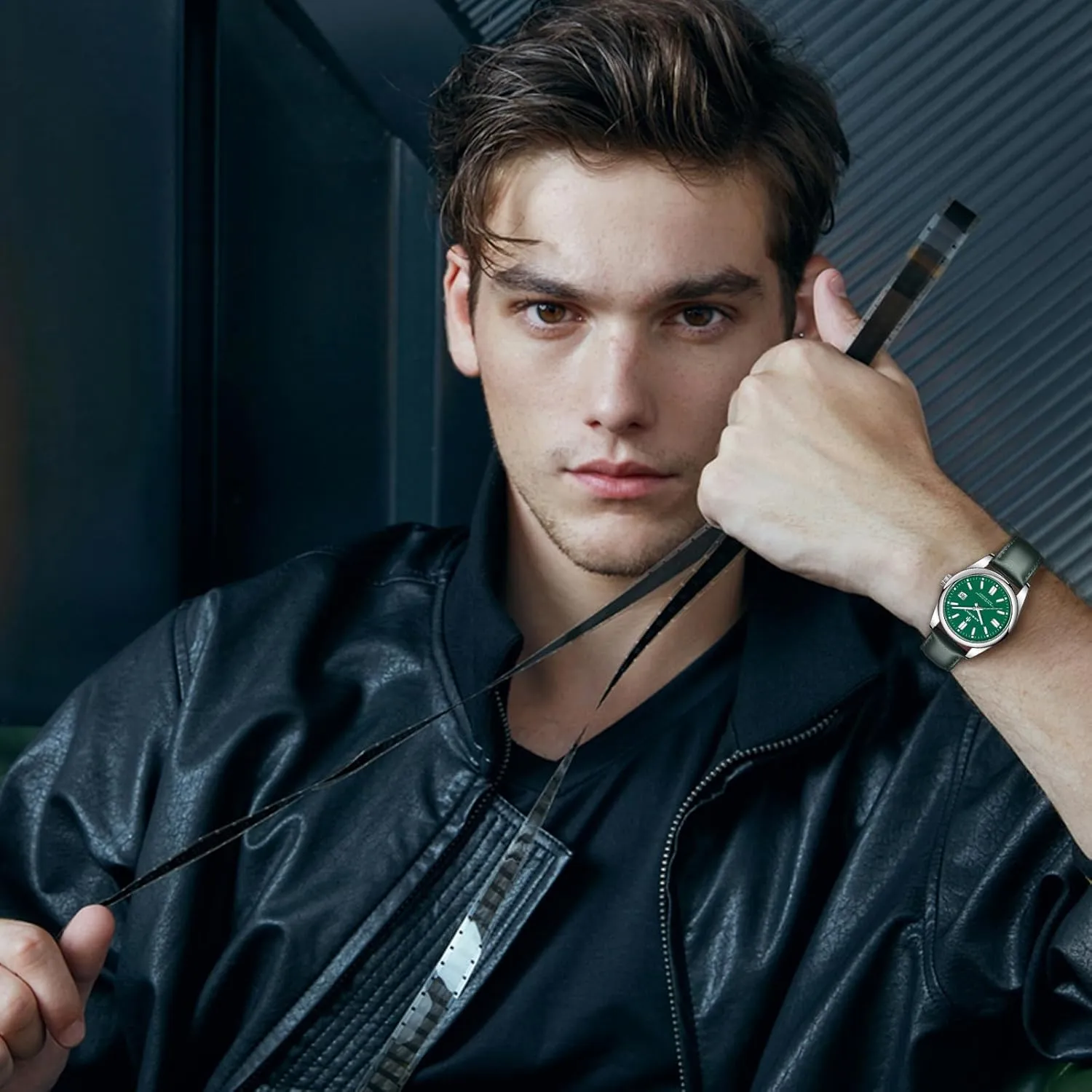 Elegant Gift Men Watch Waterproof empress tint determinedly rejuvenate Stainless Steel Watch for Men Analog Chronograph Fashion Watch, Easy Read Men Dress Watch Luminous Watch 