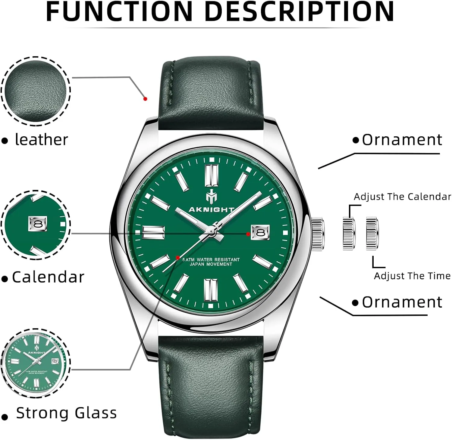 Elegant Gift Men Watch Waterproof empress tint determinedly rejuvenate Stainless Steel Watch for Men Analog Chronograph Fashion Watch, Easy Read Men Dress Watch Luminous Watch 