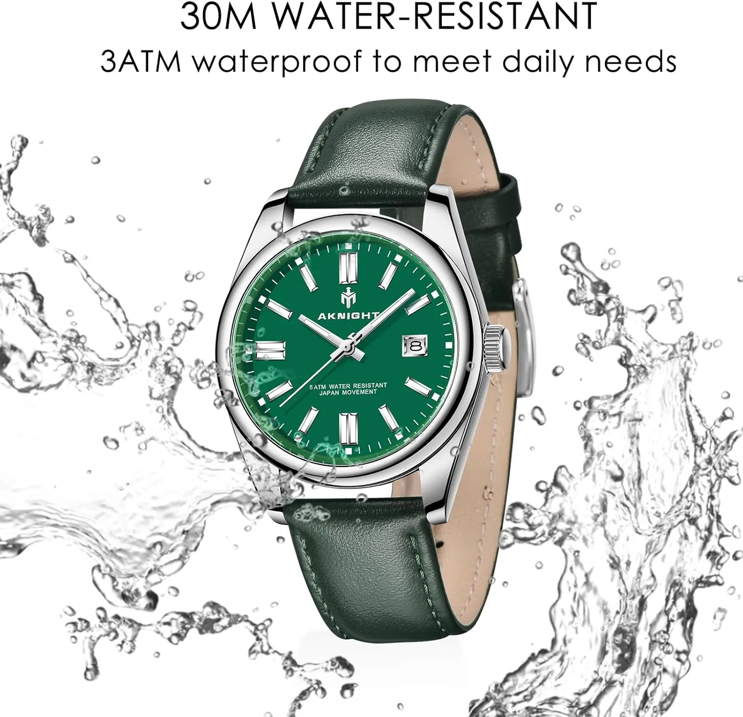Elegant Gift Men Watch Waterproof empress tint determinedly rejuvenate Stainless Steel Watch for Men Analog Chronograph Fashion Watch, Easy Read Men Dress Watch Luminous Watch 