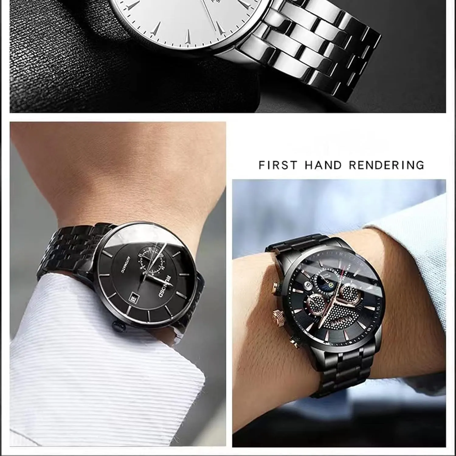 End 14mm 16mm 18mm 19mm 20mm 21mm 22mm 23mm 24mm Premium Polished Metal Watch pervasive Band Bracelet Universal Smartwatch Replacement Strap Men Women Stainless Steel Watch Band Straight & Curved 