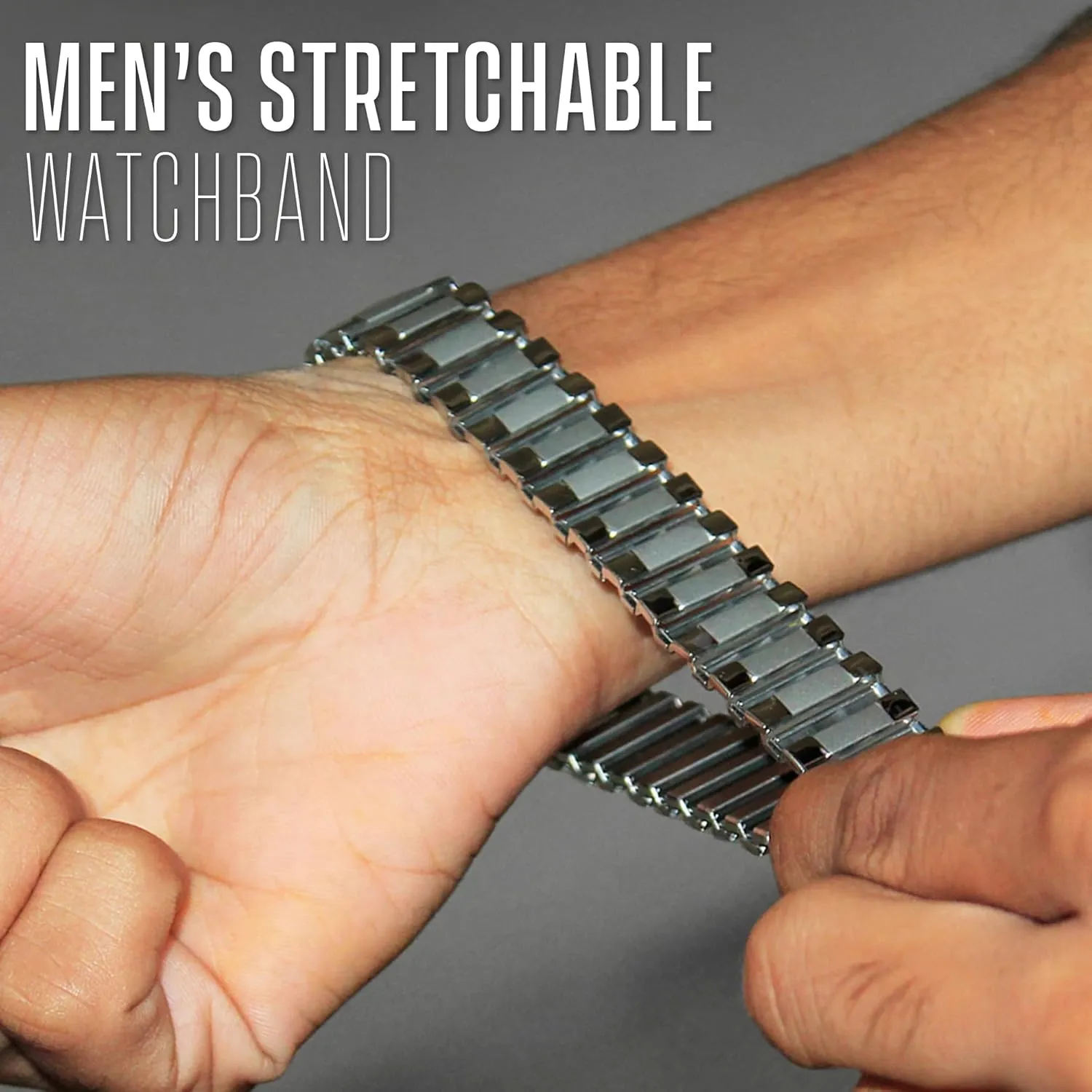 Ends - Flexible Replacement Watch Bands for Women endow abiding truth relax specific & Men - Compatible with Regular & Smart Watch Strap Alpine Stainless Steel Expansion Watch Band - Mens Stretch & Wrist Watch Band with Squeeze 