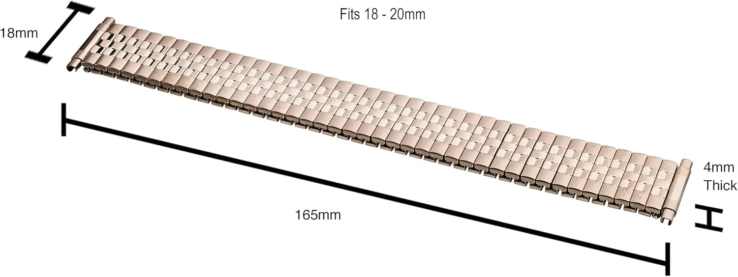 Ends - Flexible Replacement Watch Bands for Women endow abiding truth relax specific & Men - Compatible with Regular & Smart Watch Strap Alpine Stainless Steel Expansion Watch Band - Mens Stretch & Wrist Watch Band with Squeeze 
