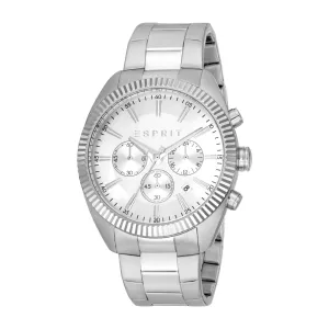ESPRIT Men's Silver Color Watch with Chronograph Function and Stainless Steel Bracelet