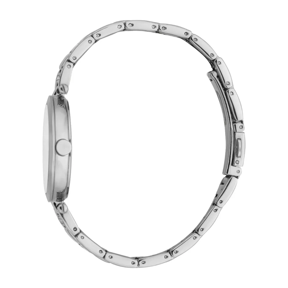 ESPRIT Women's Silver Color Watch with Dark Grey Dial and Stainless Steel Bracelet