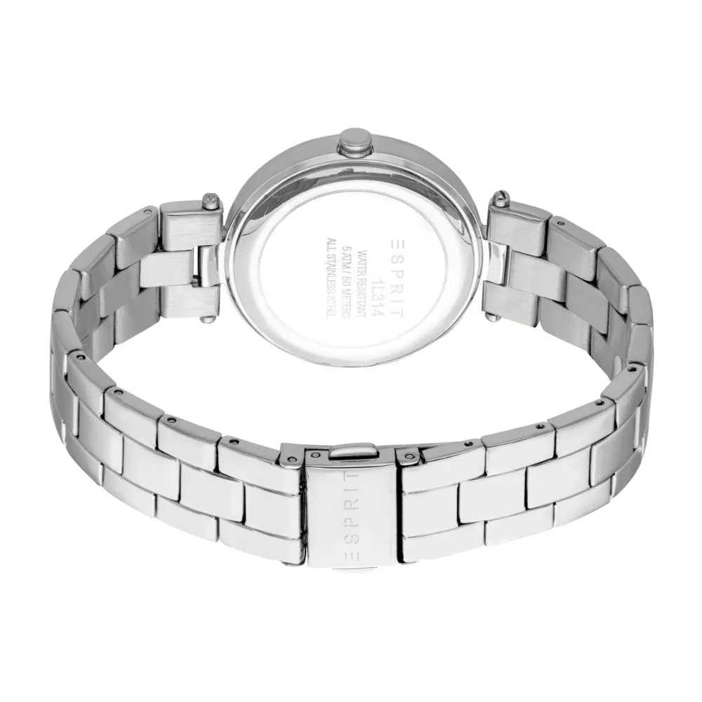 ESPRIT Women's Silver Watch with Silver Dial and Stainless Steel Bracelet