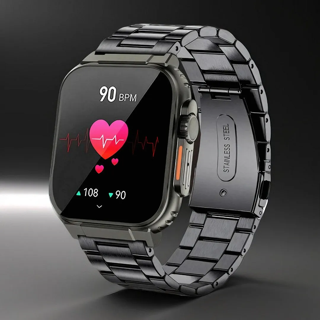 EverLast Ultra Smart Watch: 1.96" (50mm) Lg Display | iOS   Android
