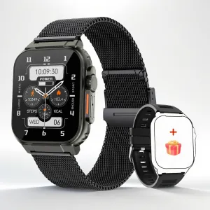 EverLast Ultra Smart Watch: 1.96" (50mm) Lg Display | iOS   Android