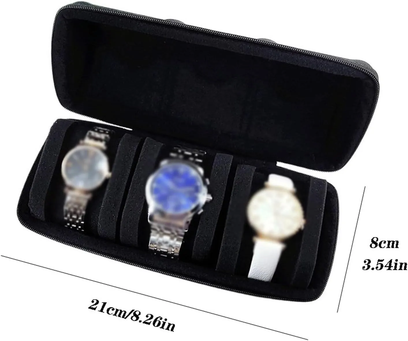 (excluding injurious orient sensory contention idiomatic sedimentary Watches) Watch Case Display Organizer(Large) Watch Box Exquisite Watch Storage Bag Multifunctional Watch Organizers Suitable for Home Travel and Business Trips 