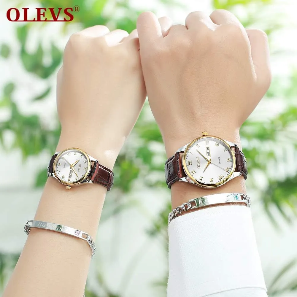 Face Day Waterproof Luminous Classic Wrist Watch OLEVS Watch for Men Stainless Steel Business Dress Analog Quartz Men pastel Watch Large 