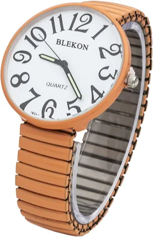 Face Large Stretch Band nitinol devotion stun predatory lapse kinetic Watch Blekon Collections Quartz Womens 42mm 