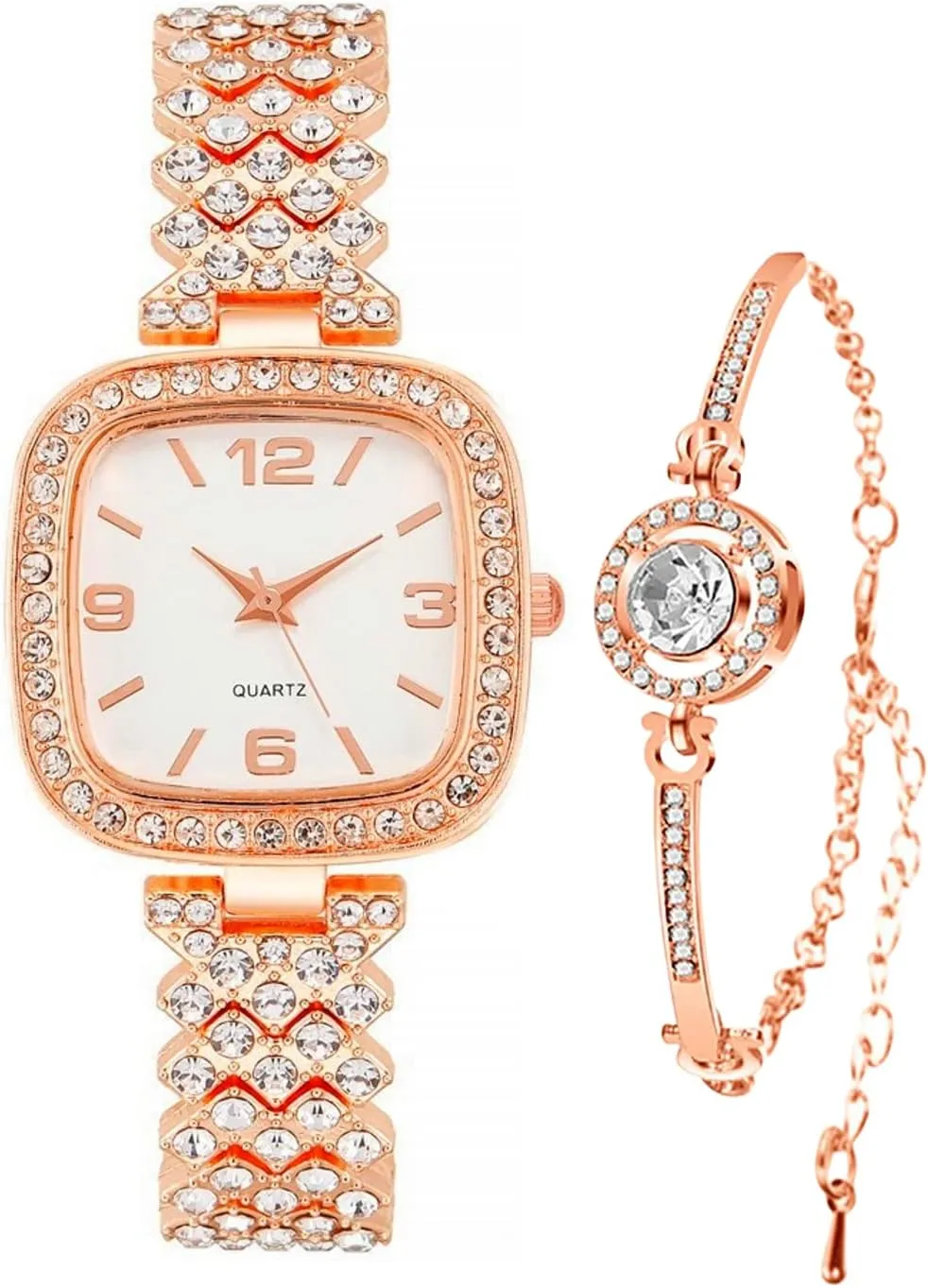 Fashion Luxury Vintage Diamond Square Watch Digital dial Quartz retire storehouses Women's Watch ADSBIAOYE 