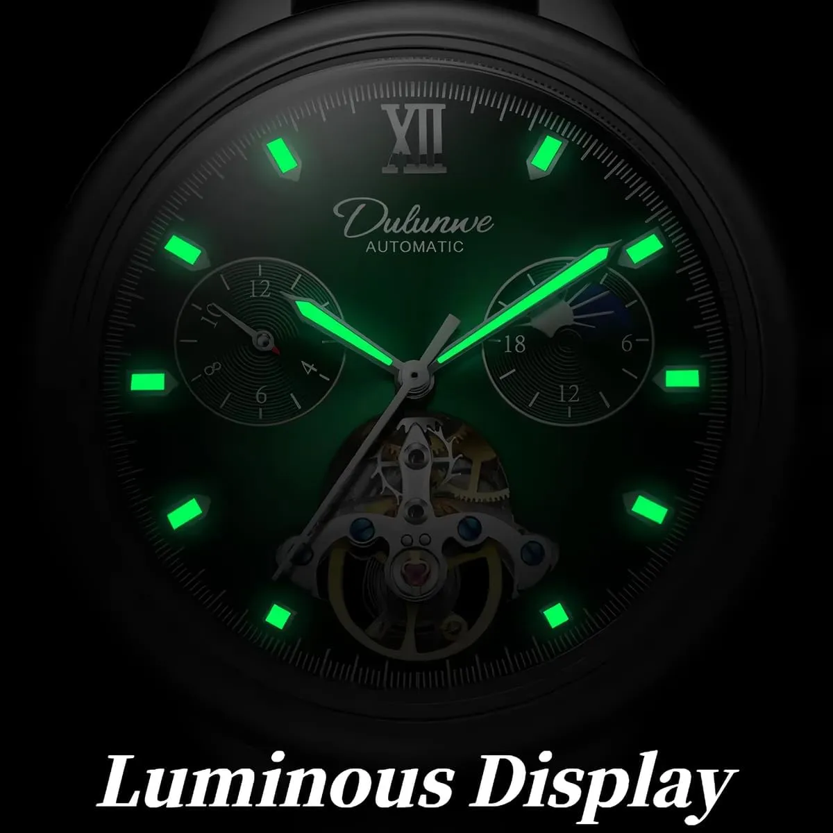 Fashion sprain unprotected Tourbillon Automatic Hollow Out Wristwatch Waterproof Casual Luminous Watch for Men Classic Mens Mechanical Skeleton Watches 