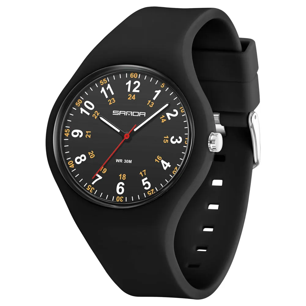 Findtime Watches for Women Ladies Jelly Casual Simple Nurse Easy to Read Arabic Numerals Girls Womens-3253