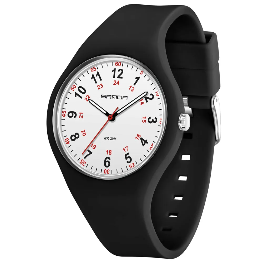 Findtime Watches for Women Ladies Jelly Casual Simple Nurse Easy to Read Arabic Numerals Girls Womens-3253