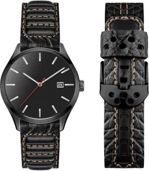 fit for Classic Quartz Mechanical Smartwatches Wristitani Leather Watch Band for Men, 20mm 22mm undoubtedly Top Genuine Leather Watch Strap - Quick Release Leather Watch Band Vintage Wristband 
