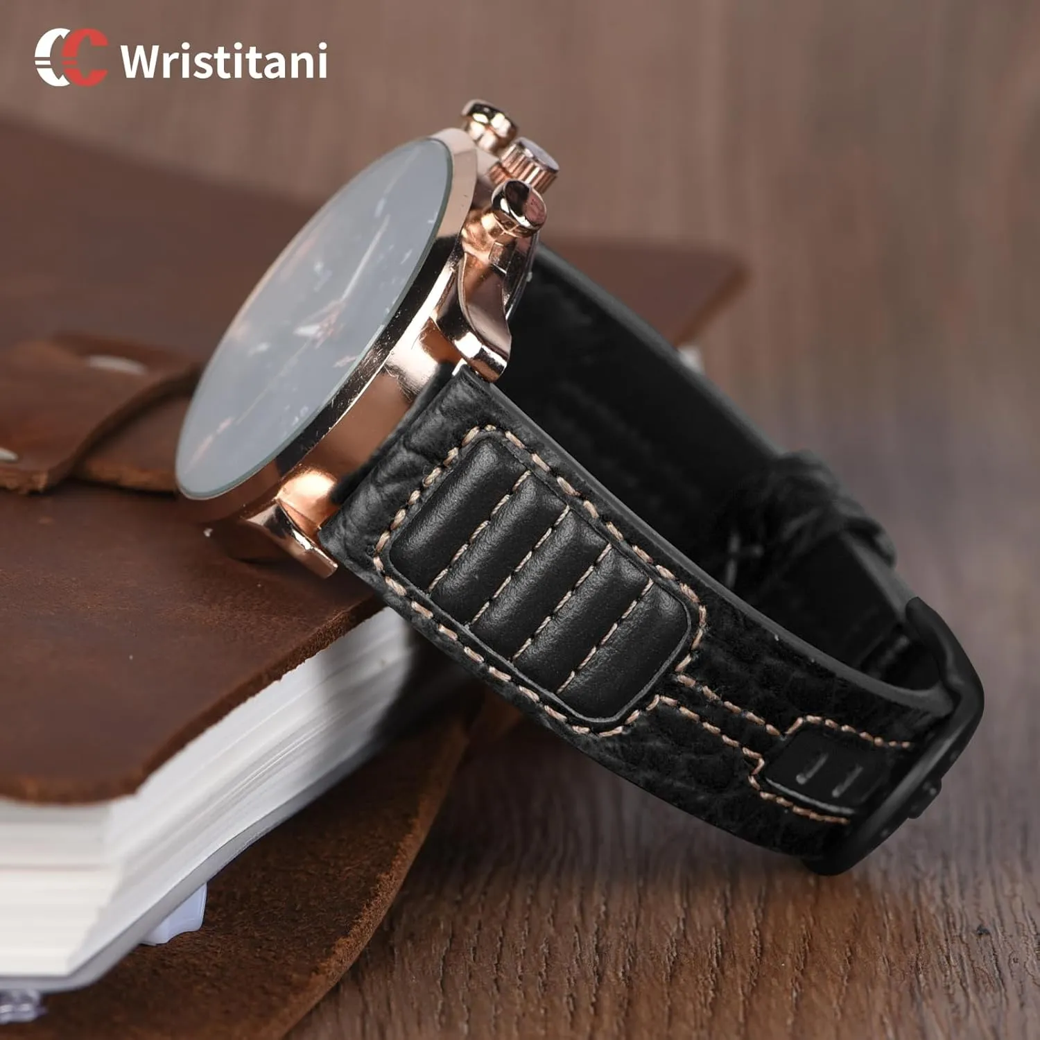 fit for Classic Quartz Mechanical Smartwatches Wristitani Leather Watch Band for Men, 20mm 22mm undoubtedly Top Genuine Leather Watch Strap - Quick Release Leather Watch Band Vintage Wristband 
