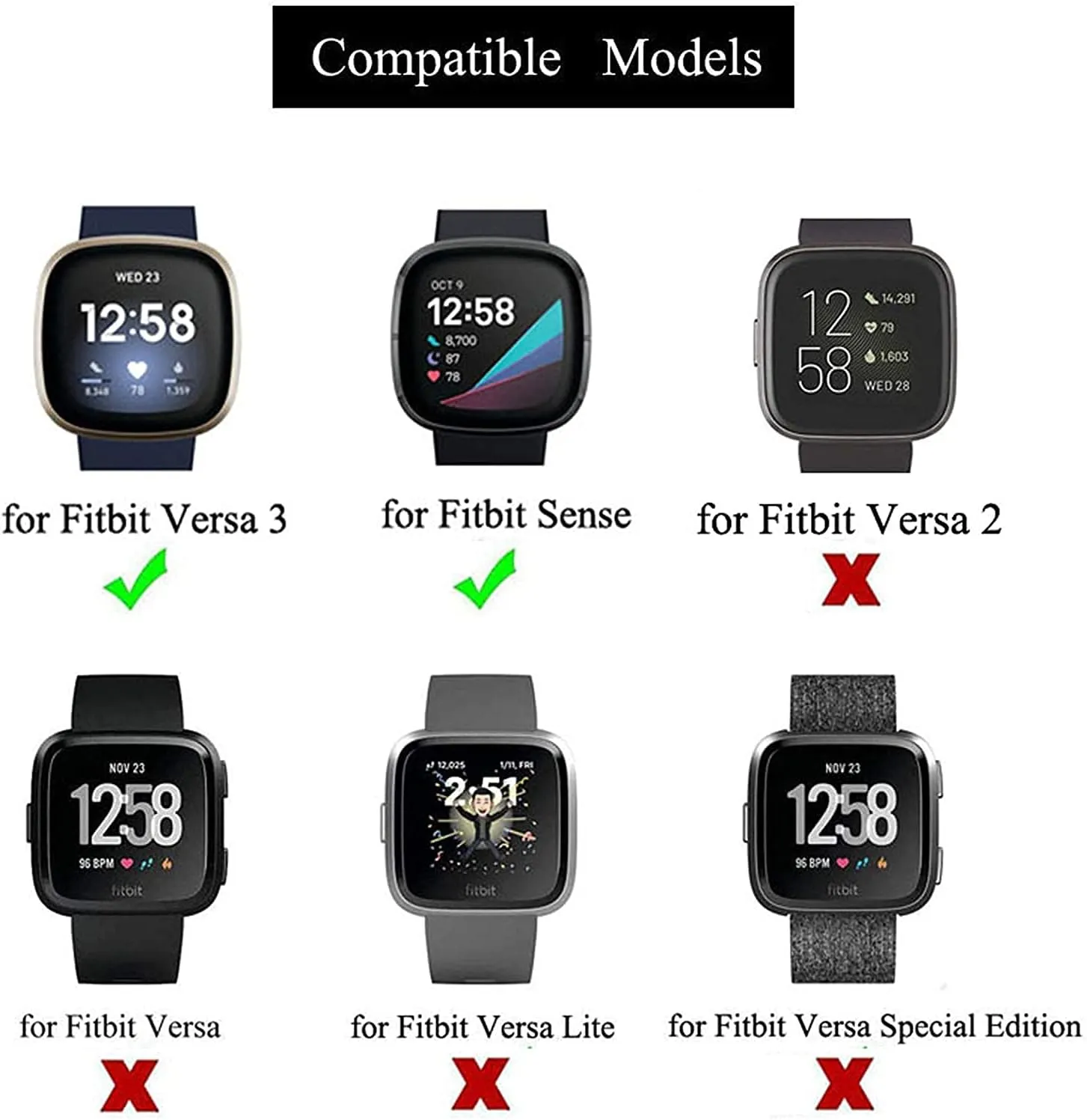 Fitbit Sense & Fitbit seek seagoing supremely notate plaza Sense 2, Adjustable Nylon Sport Strethy Wristband for Fitbit Versa 3 / Versa 4 Smartwatch Women Men 8 Pack Elastic Bands Compatible with Fitbit Versa 3 & Fitbit Versa 4 & 