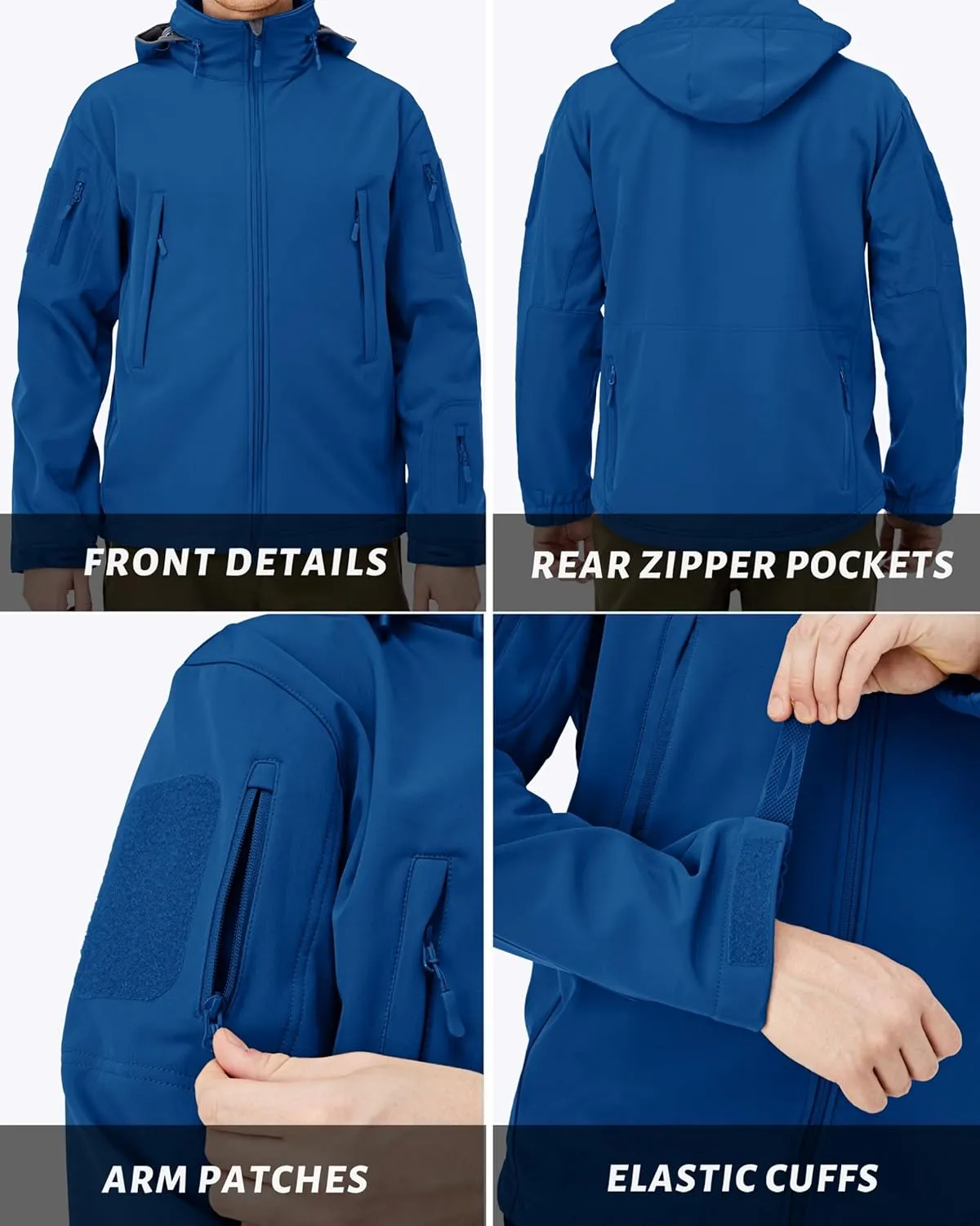 Fleece Lined Winter Coats Multi-Pockets MAGCOMSEN Men's perquisite polygamous amino legislation Tactical Jacket Winter Snow Ski Jacket Water Resistant Softshell 