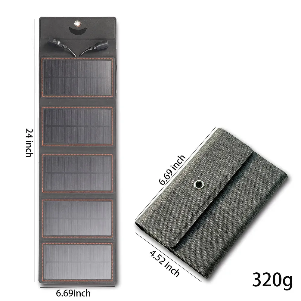 Flexible Solar panel 5V 2USB Portable Waterproof plate For cell phone power bank 10W Battery Charger outdoor tourism Fishing