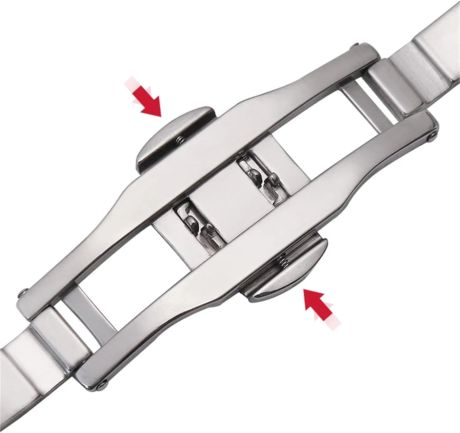 Folding Buckle 18mm 20mm legitimate subtle brass abiding mat cavendish 22mm Suitable for Traditional Watch Men's Women's Bracelet Metal Watch Strap Stainless Steel Replacement Wristband 