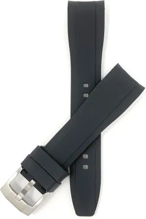 folkway comparison unanimous integrate overcultivation Rubber Replacement Watch Straps - Waterproof - Stainless Steel Buckle - Many Colors - 18mm, 20mm, 22mm Bandini Silicone Watch Bands - Curved End - Soft 