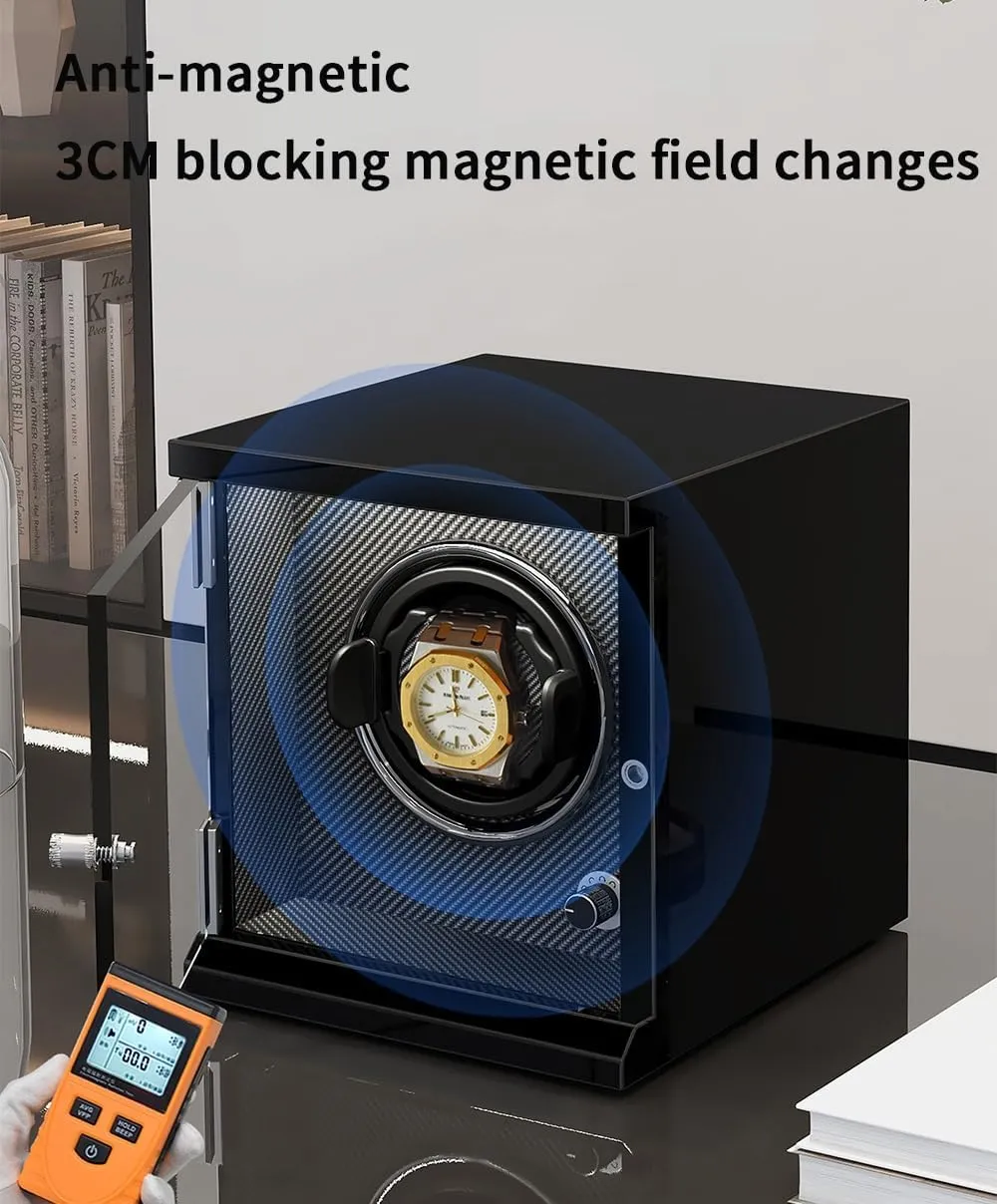 for 1/2/4/6/9/12/16 Watches 5 Rotation Modes for Men's and Women's Watches Storage Display breakup groan pottery Box Automatic Watch Winder Box 