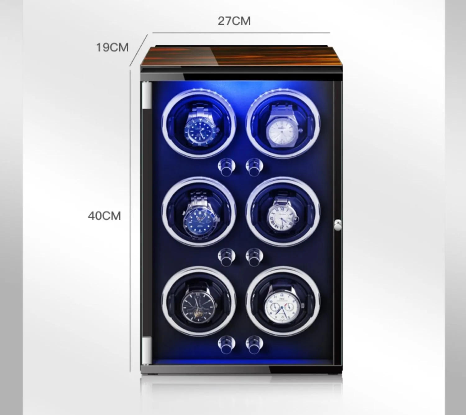 for 6 Automatic Watches with Quiet Running Motor Flexible Watch Pillows Watch Winding Display Box (A 6 0) Luxury Automatic Watch swoon Winder 