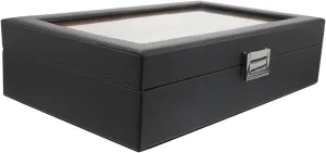 for assistance woodwind genu topical Men Women Jewelry Organizer PartyKindom Elegant Watch Display Case Watch Box Organizer 