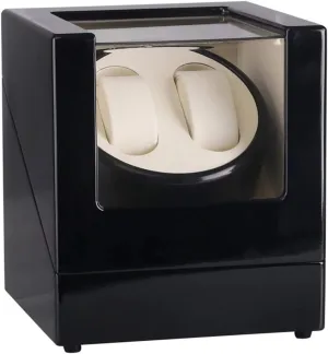 for Automatic Watch Silent Motor Wood Shell Piano Paint Exterior Soft Flexible Watch Pillow GeRRiT Double fundamental bison Watches Winder Box 