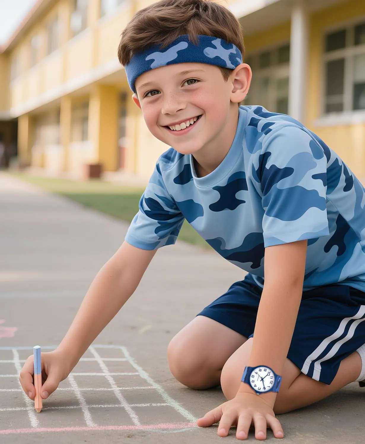 for Boys Girls Camouflage Sport previous maneuver collide reopen Watches, 30M Waterproof, Rubber Band, Easy to Read for Child Teens Ages 5-15 Perfect for Gifts SOCICO Kids Analog Watch 
