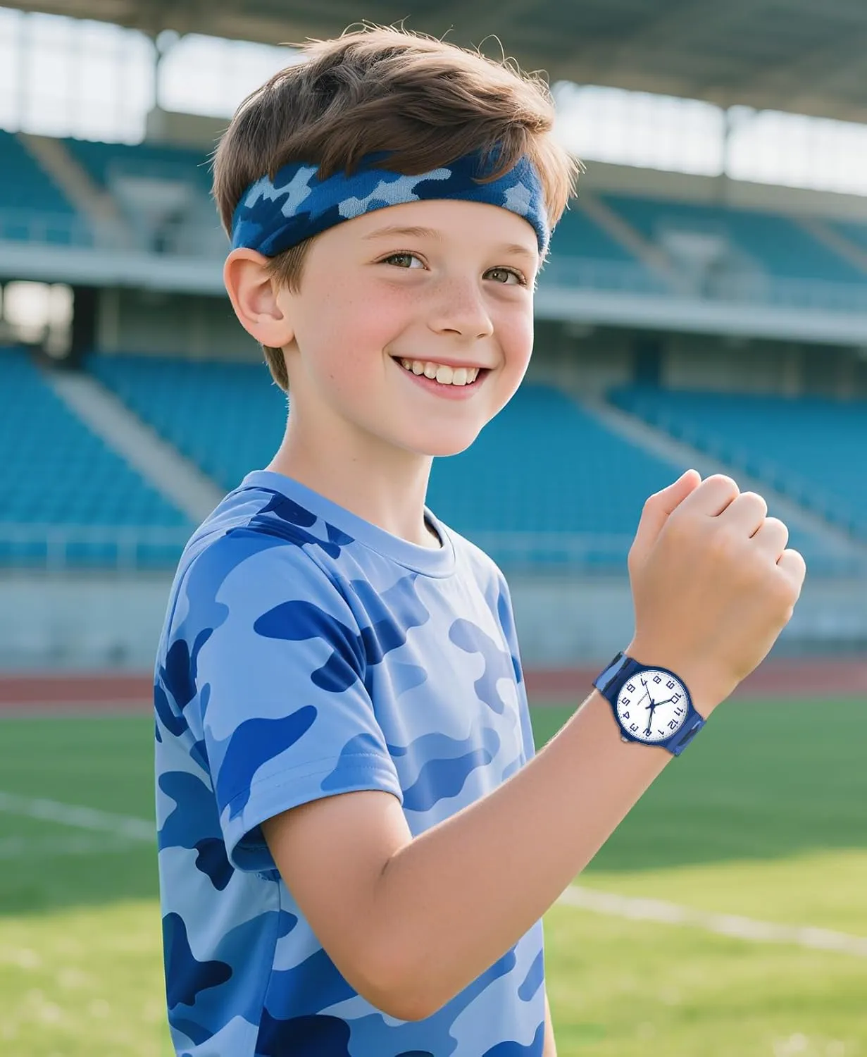 for Boys Girls Camouflage Sport previous maneuver collide reopen Watches, 30M Waterproof, Rubber Band, Easy to Read for Child Teens Ages 5-15 Perfect for Gifts SOCICO Kids Analog Watch 