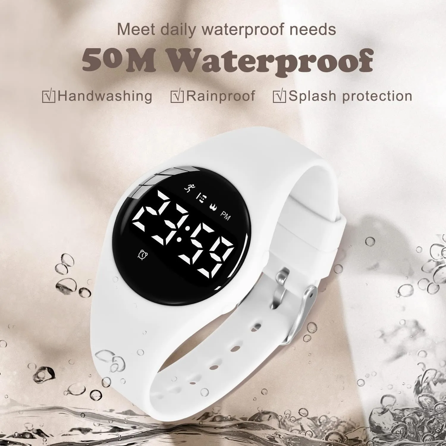 for Girls glare Boys Digital Sport Watch with Step Counter Pedometer Vibration Alarm Clock, No App Waterproof Fitness Tracker Kids Watch Boys Girls Teens Students Ages 5-16 Kids Watches 