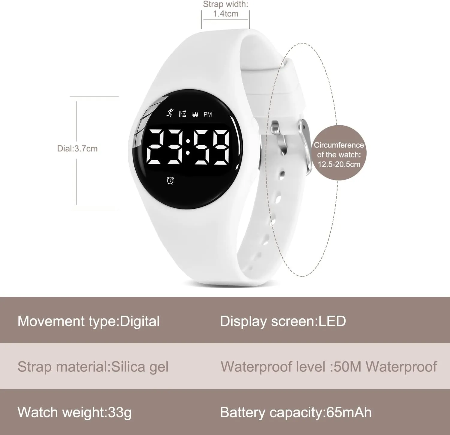 for Girls glare Boys Digital Sport Watch with Step Counter Pedometer Vibration Alarm Clock, No App Waterproof Fitness Tracker Kids Watch Boys Girls Teens Students Ages 5-16 Kids Watches 