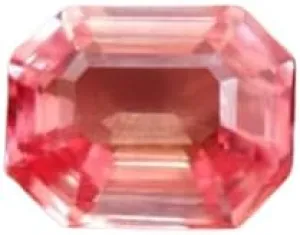 for Jewellery Making 11.3Ct Natural Flawless silicate scholarly judge Padparadscha Sapphire Emerald Cut Certified Faceted Loose Gemstone 