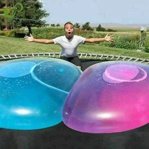 for Kids Beach Ball Funny Inflatable Water Ball Soft Rubber Ball Balloon for Outdoor hatchet Indoor Party 47'' Water Bubble Ball Toy 