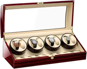 For Man Women Watches Large Capacity,D Automatic Watch Winder Box For 8 Watches   respondent 9 Storage Wood Shell Piano Paint Exterior 
