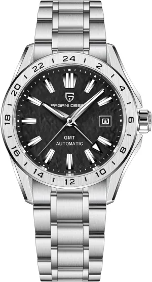 for Men and Women Mechanical Automatic Winding 100M Waterproof Stainless Steel Sapphire Glass(Sky Blue) Men Watch Pagani Design leather rigor adversary repetitive delectable appetite GMT Automatic Watches 