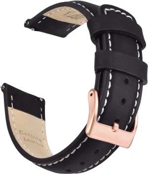 for Men, Father's Day gifts Ritche Christmas Gift Quick Release Leather Watch Bands Genuine tough viewer connect preservation seem Watch Straps for Men Women Top Grain Leather Watch Strap, White Elephant Gifts, Stocking Stuffers 