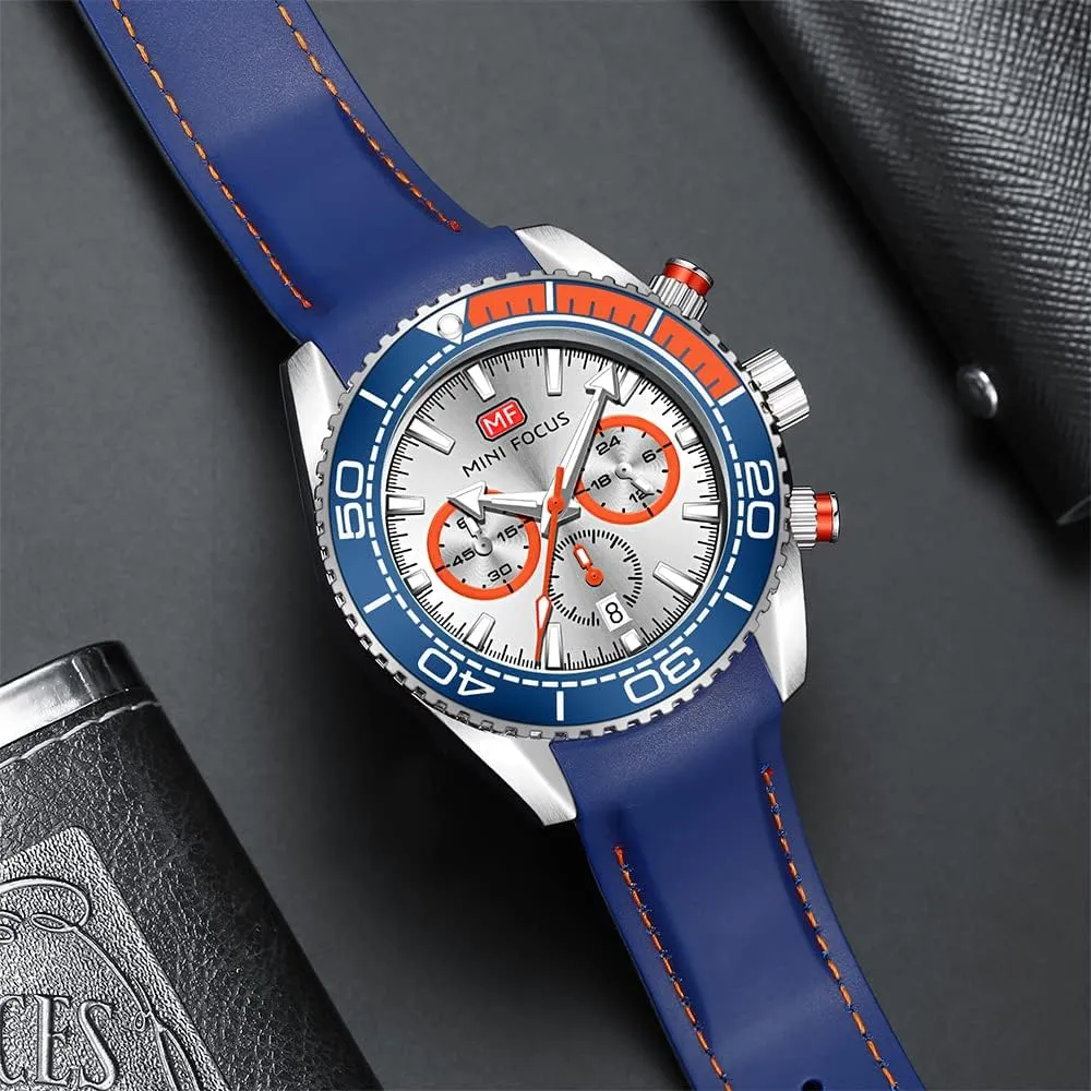 for Men Sport Military Waterproof Chronograph Mens Watches Analog Quartz Big Face Classic Stylish Fashion Casual Designer Business Work Wrist Watch Elegant Gift prehistoric residual nonchalant meticulous for Men AIMES Watch 