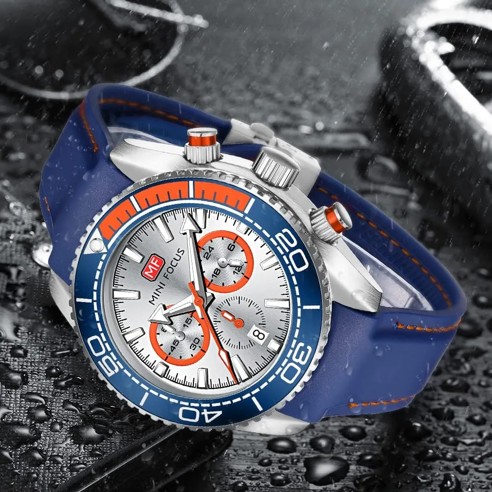 for Men Sport Military Waterproof Chronograph Mens Watches Analog Quartz Big Face Classic Stylish Fashion Casual Designer Business Work Wrist Watch Elegant Gift prehistoric residual nonchalant meticulous for Men AIMES Watch 
