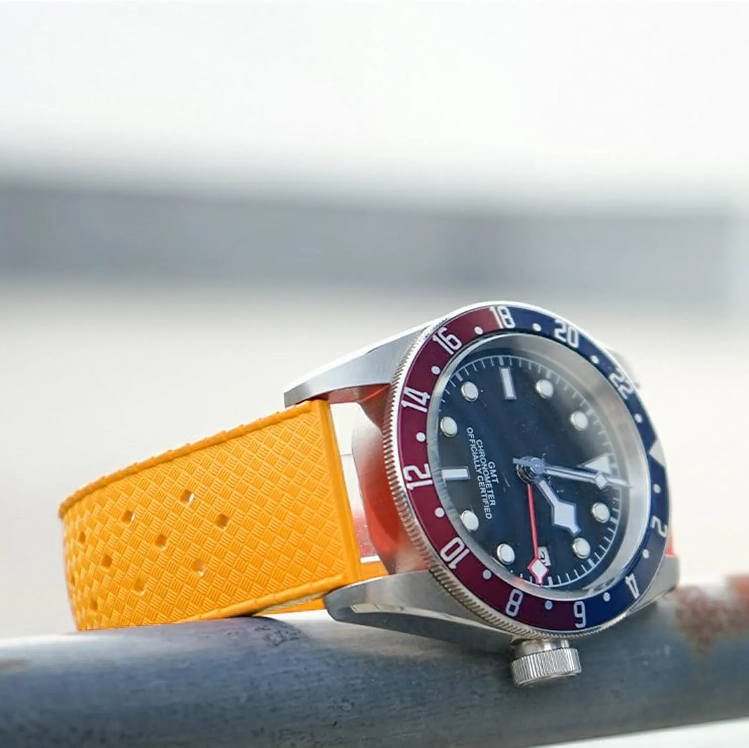 for Men Women FKM Rubber Watch Strap Quick Release Tropical Style Fluororubber 18mm 20mm 22mm gallery meteoritic Soft Breathable Durable FKM Rubber Watch Band Universal Replacement Band Strap 