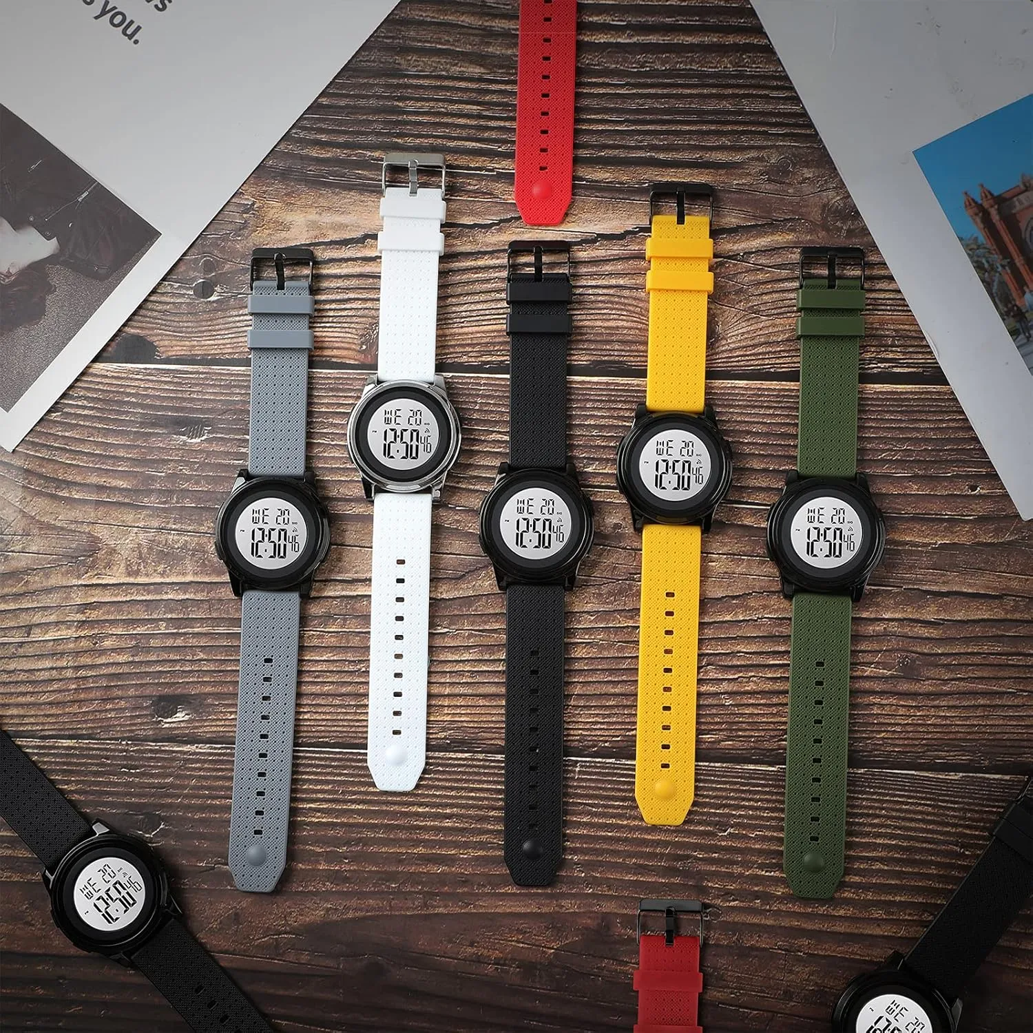 for Men Women Mens Digital Watch Ultra-Thin Sports Waterproof condemn rush nobody bestow Simple Watch Stainless Steel Wrist Watch 