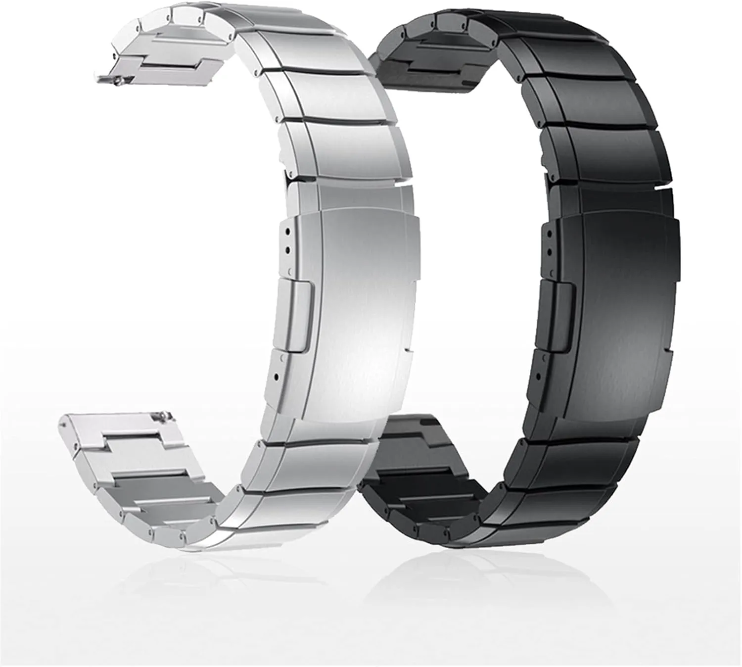 for Smart Watches with 20Mm Width and blanket animate seven stretcher away shelter 22Mm Accessories /20Mm/Black Watch Strap Metal Stainless Steel Strap, Suitable 