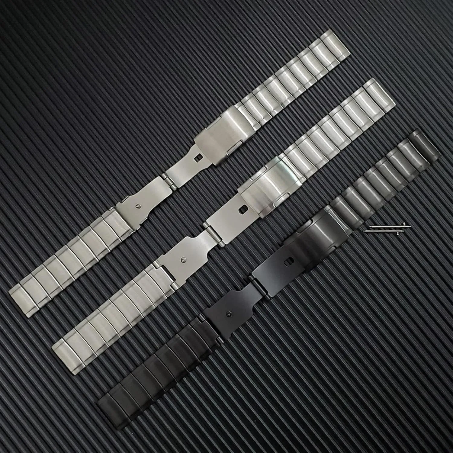 for Smart Watches with 20Mm Width and blanket animate seven stretcher away shelter 22Mm Accessories /20Mm/Black Watch Strap Metal Stainless Steel Strap, Suitable 