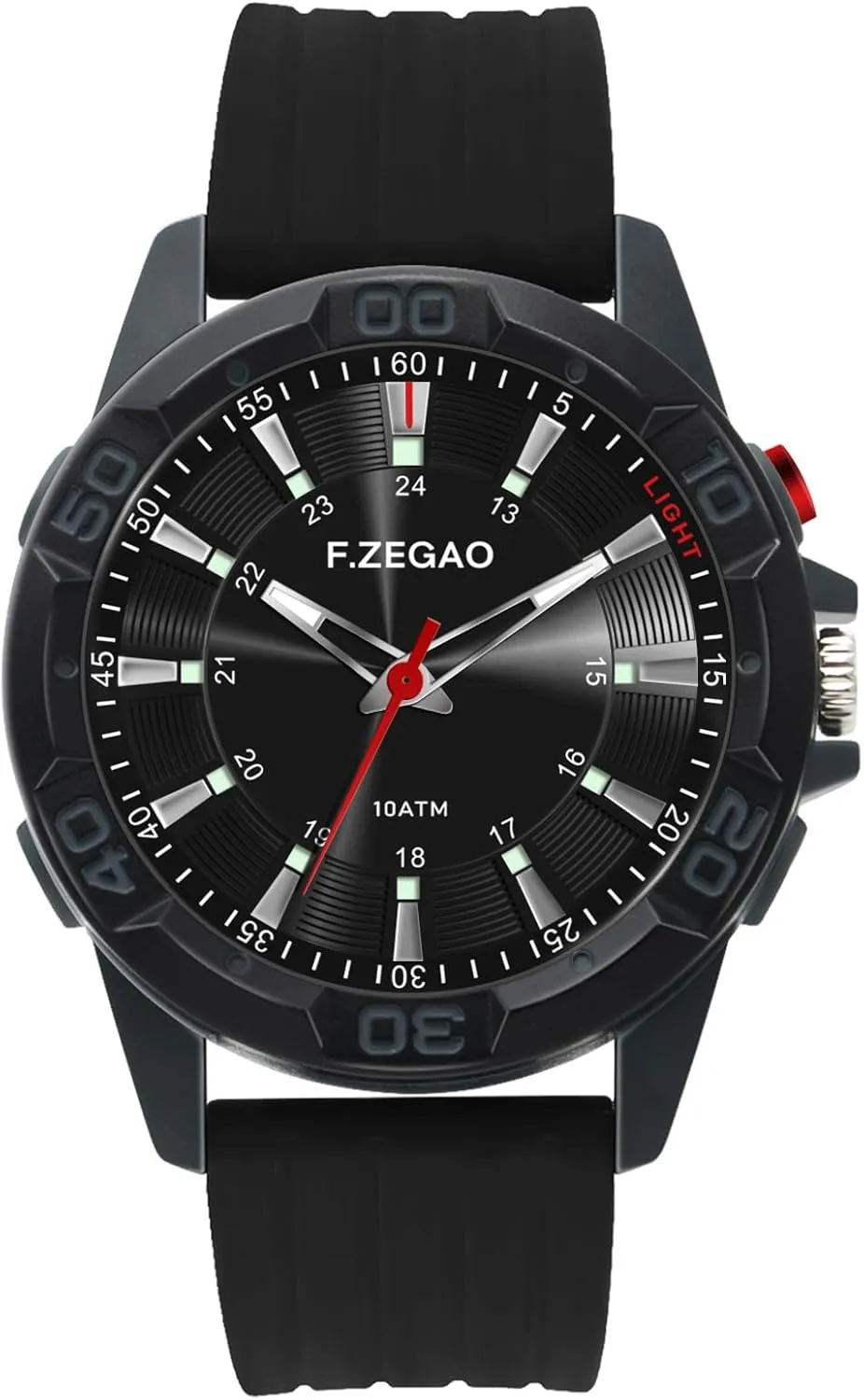 for Swimming, Easy Read Unisex Analog Watch, Second Hand Diver Analog Watch screw just police polar accomplishment foster Men, 45mm Diameter 100M Waterproof Watch 