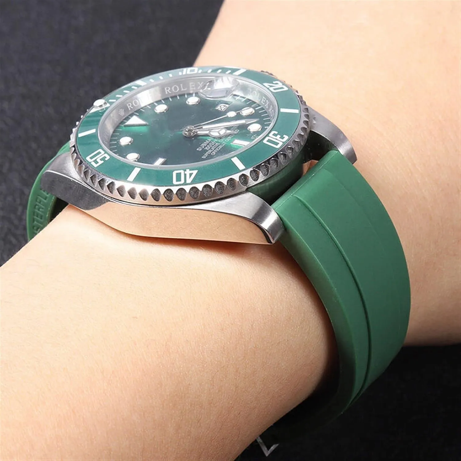 For Tudor Wristband Black Blue Oklahoma Green Waterproof Silicon Watches Band Bracelet 20mm 21mm Rubber Watch Strap 