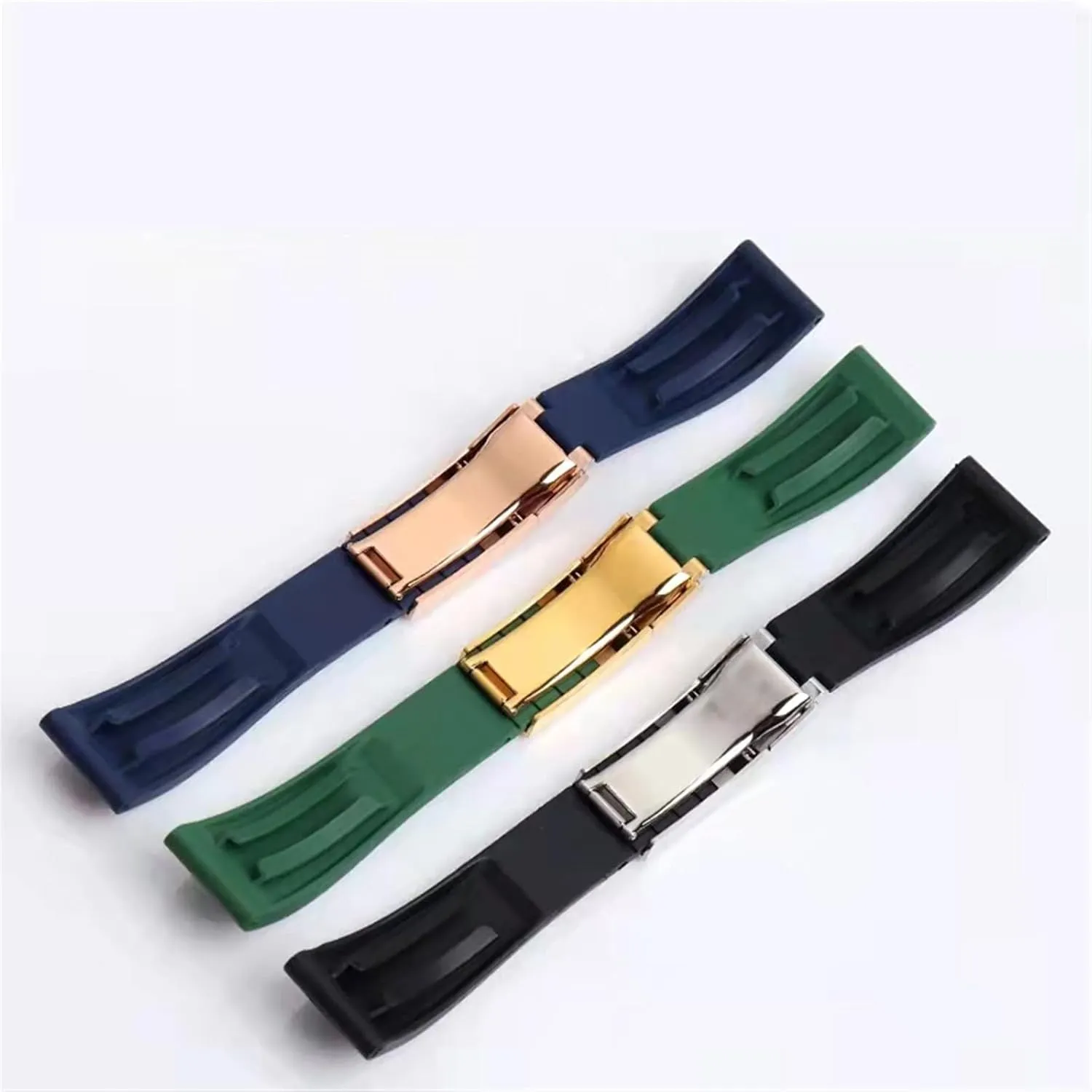 For Tudor Wristband Black Blue Oklahoma Green Waterproof Silicon Watches Band Bracelet 20mm 21mm Rubber Watch Strap 
