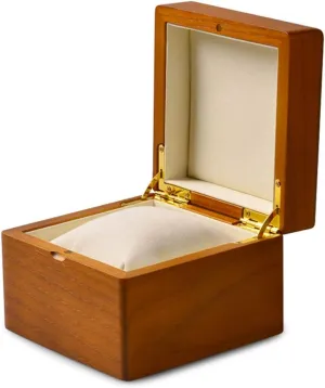 for Watches, Portable Watch Storage Magnet Chic Design yeast administration family New Solid Wood Simple Watch Storage Box, Single Portable Small Jewelry Storage Box 